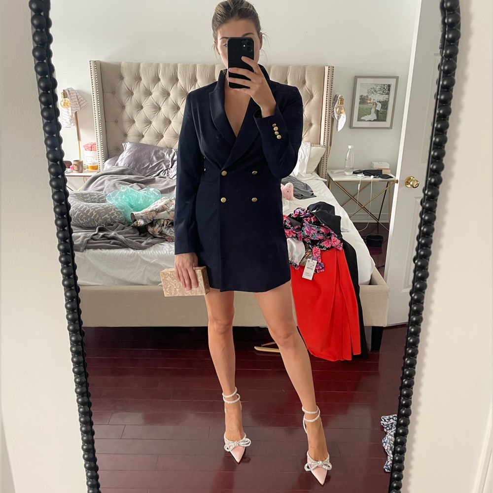 Mille Mackintosh navy blazer dress